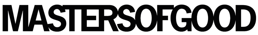 Logotype Masters Of Good : MASTERSOFGOOD en capitales grasses.