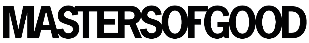 Logotype Masters Of Good : MASTERSOFGOOD en capitales grasses.