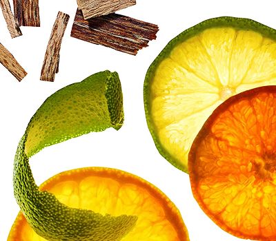 Ingredients for Solstice scent notes, mandarin & musk