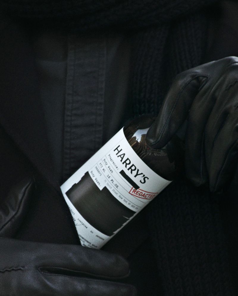 Bottle of redacted body wash