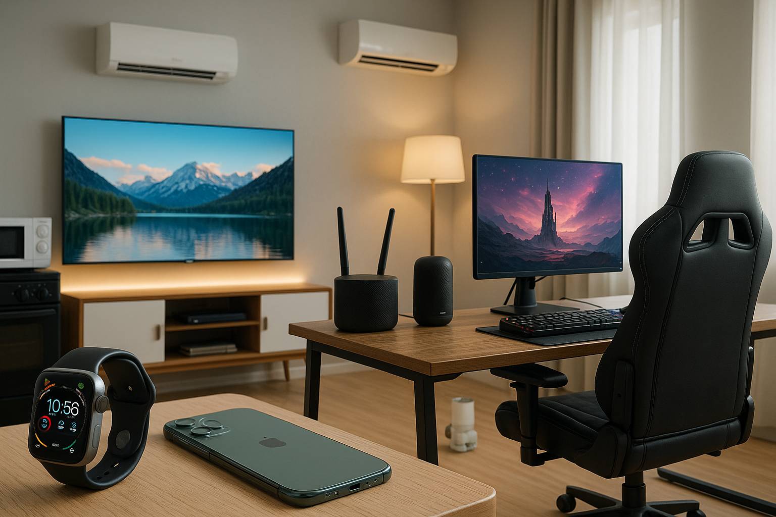 Technology Trends: Smart Devices and Gaming Setup