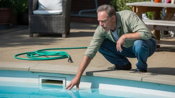 pool water level low