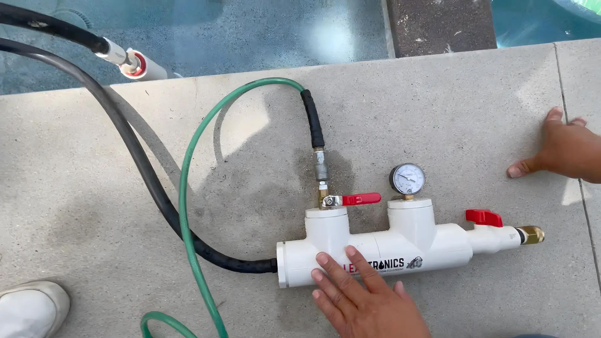 pressure testing for pool leaks