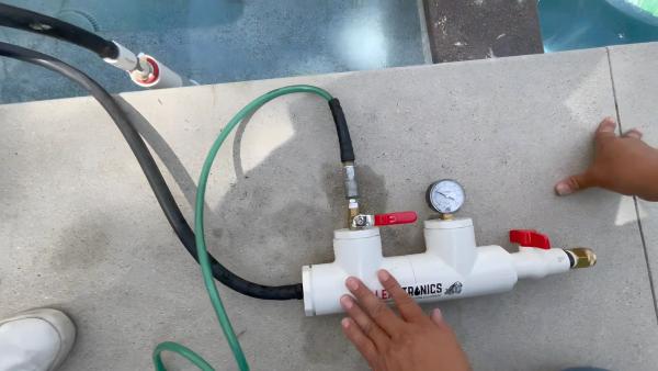 pressure testing for pool leaks