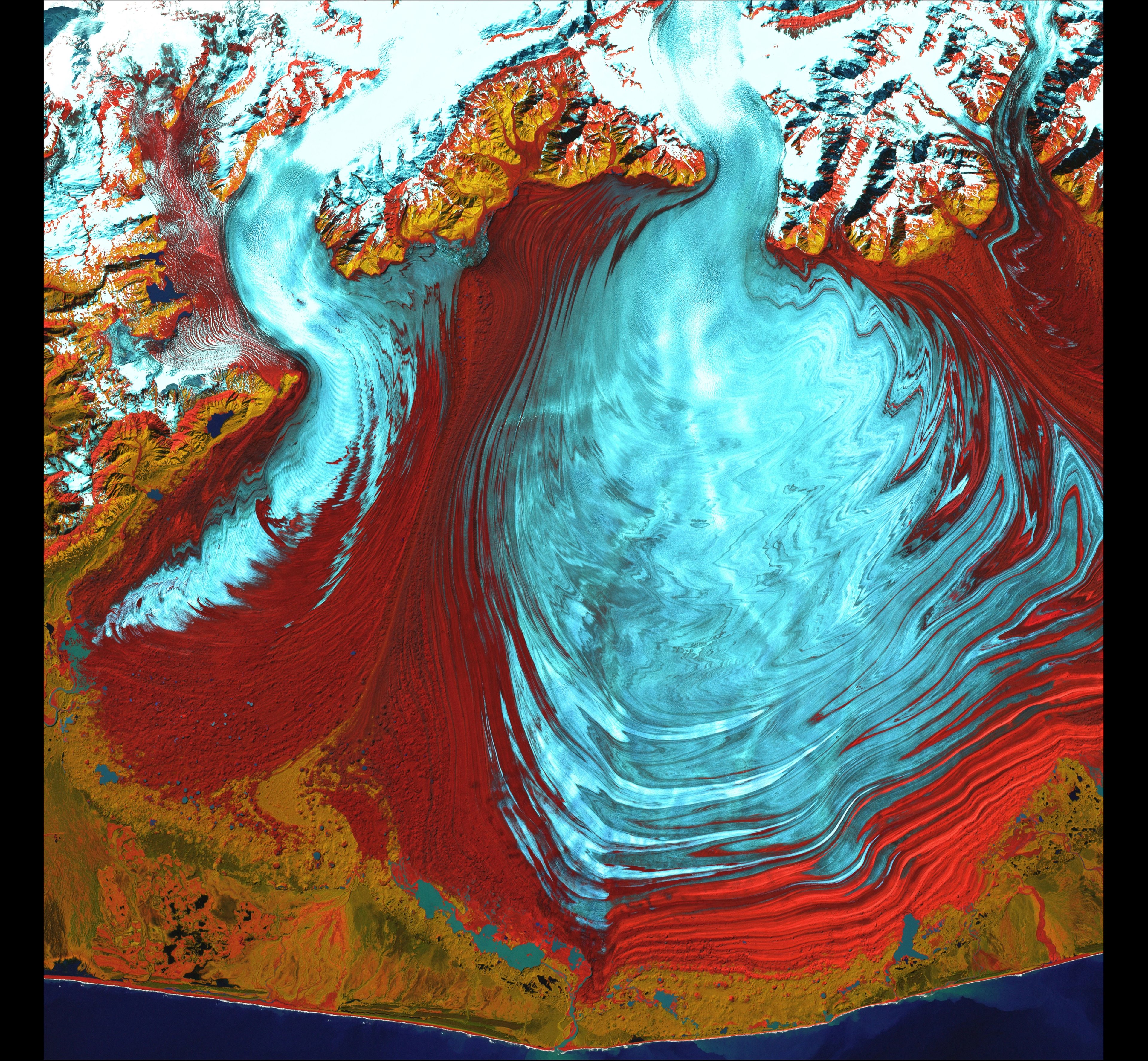 Malaspina Glacier — Communications and Publishing — Landsat 7