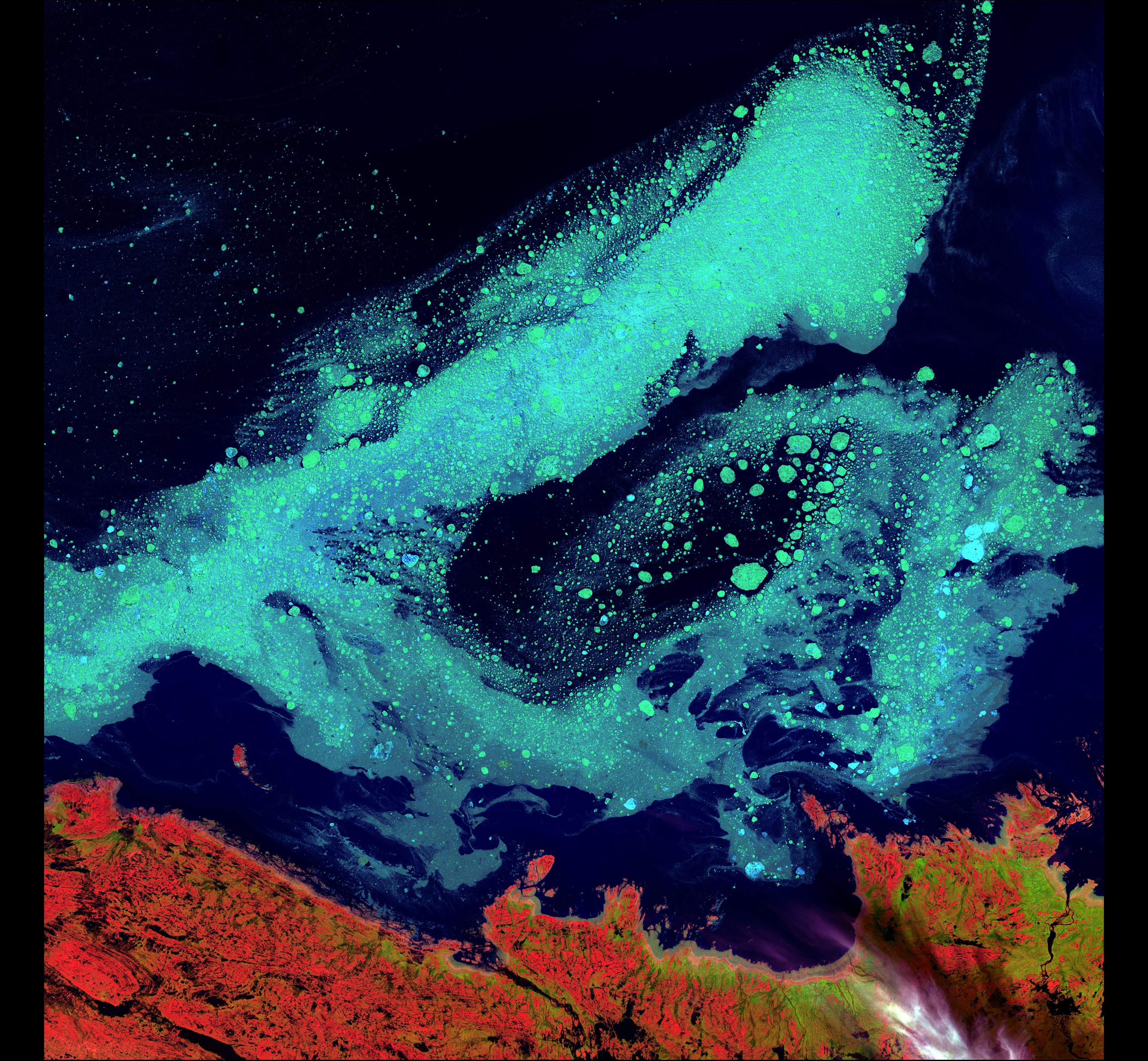 Icy Vortex — Canada — Landsat 8