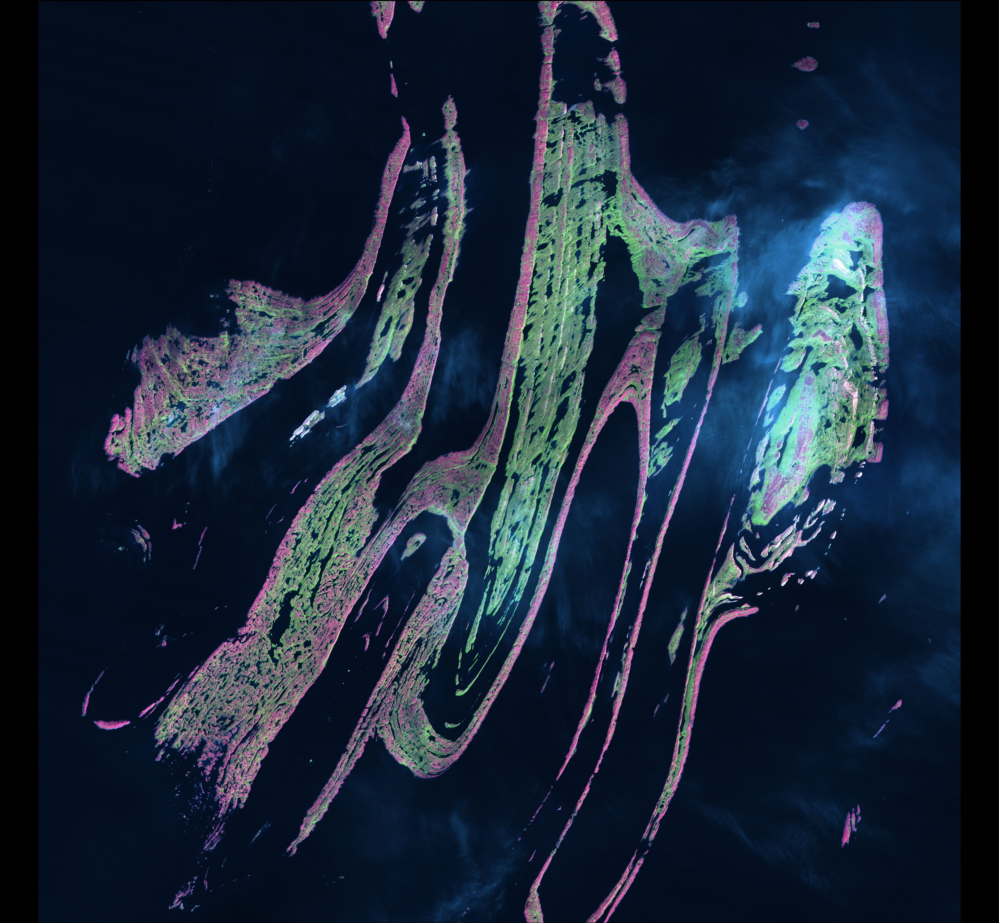 Belcher Islands — Hudson Bay, Canada — Landsat 5