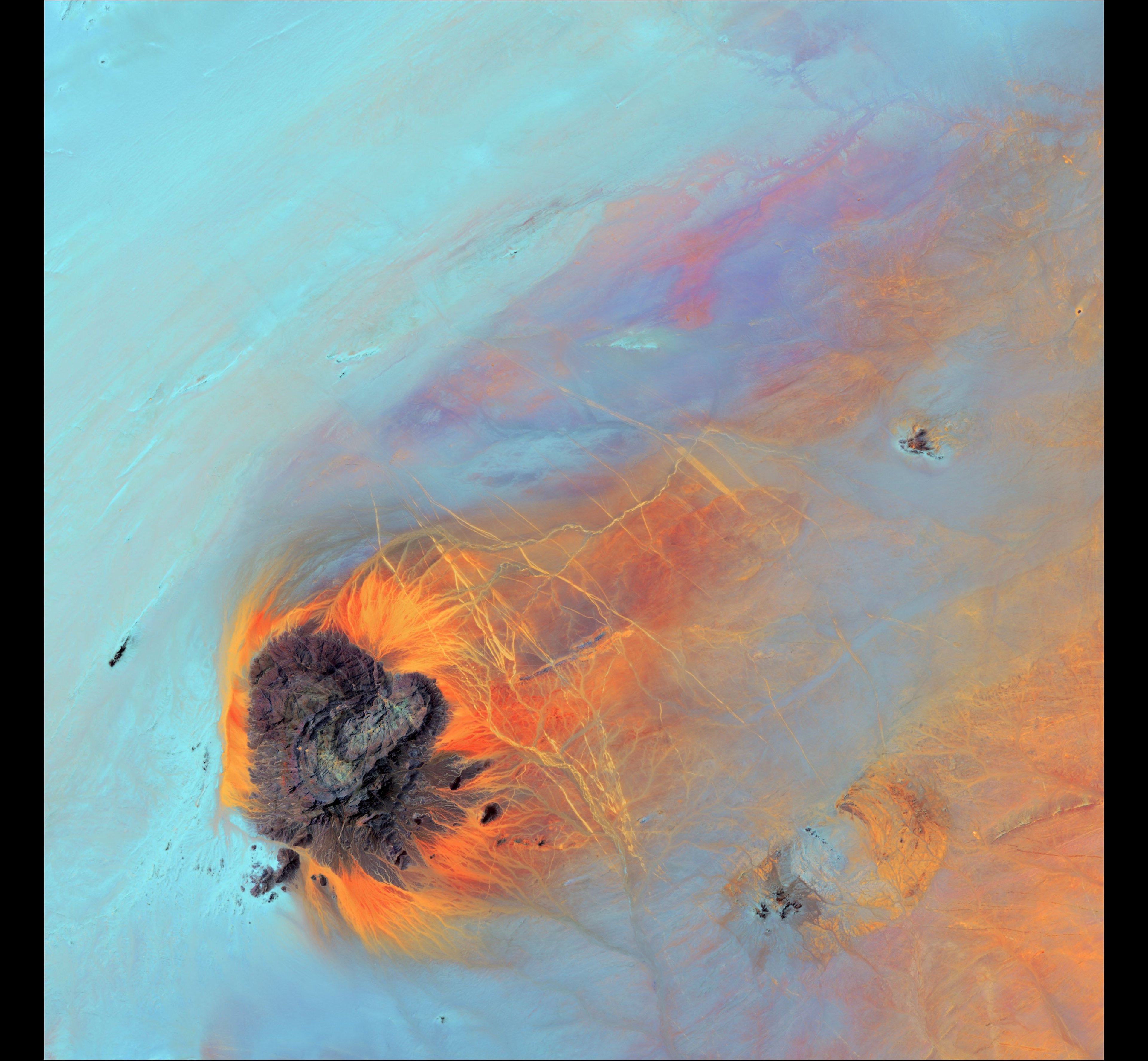 Re-entry — Jebel Kissu, Sudan — Landsat 8