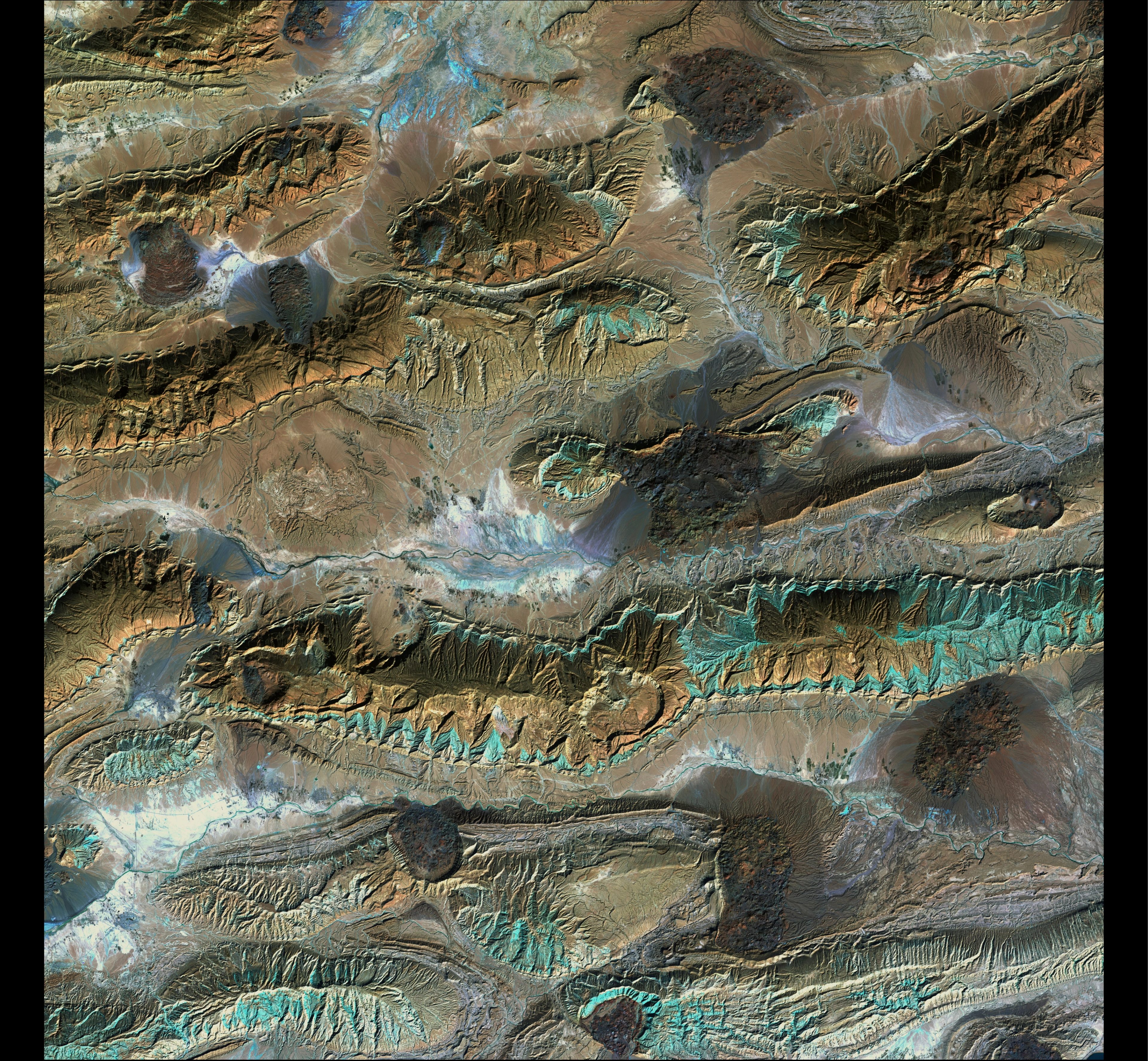 Salt Glaciers — Iran — Landsat 8