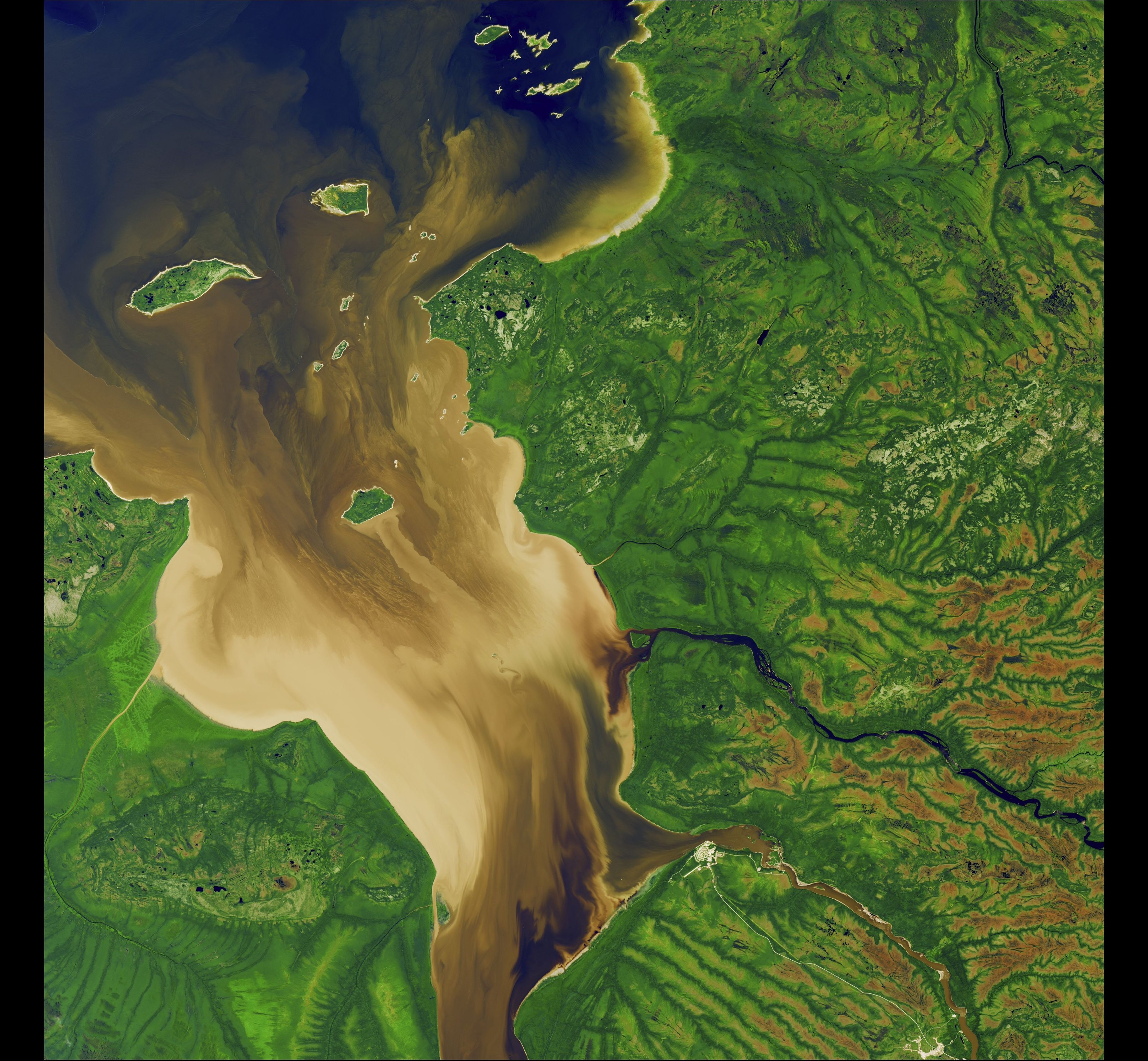 Facing the Tide — Canada — Landsat 8