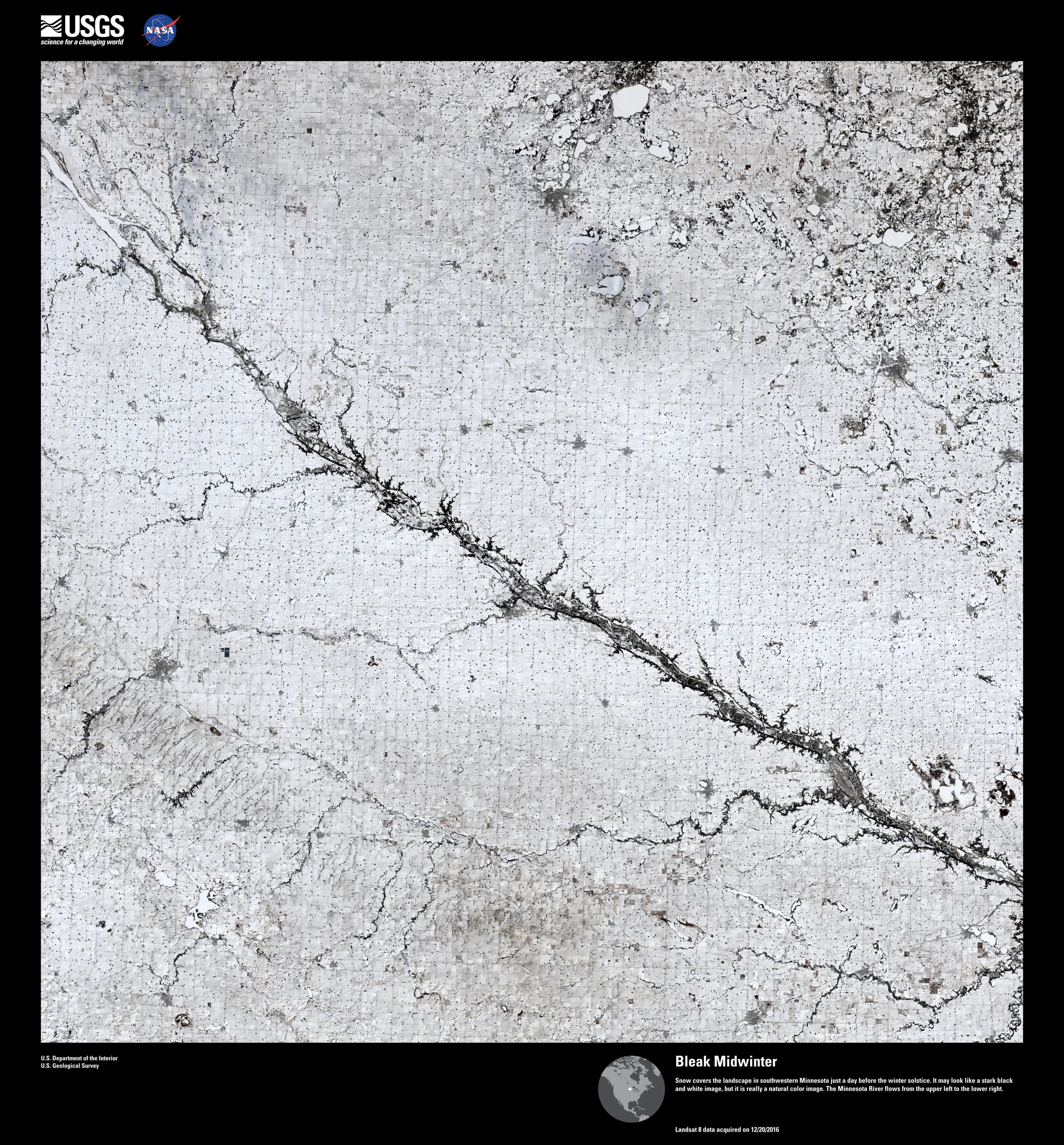 Bleak Midwinter — United States of America — Landsat 8