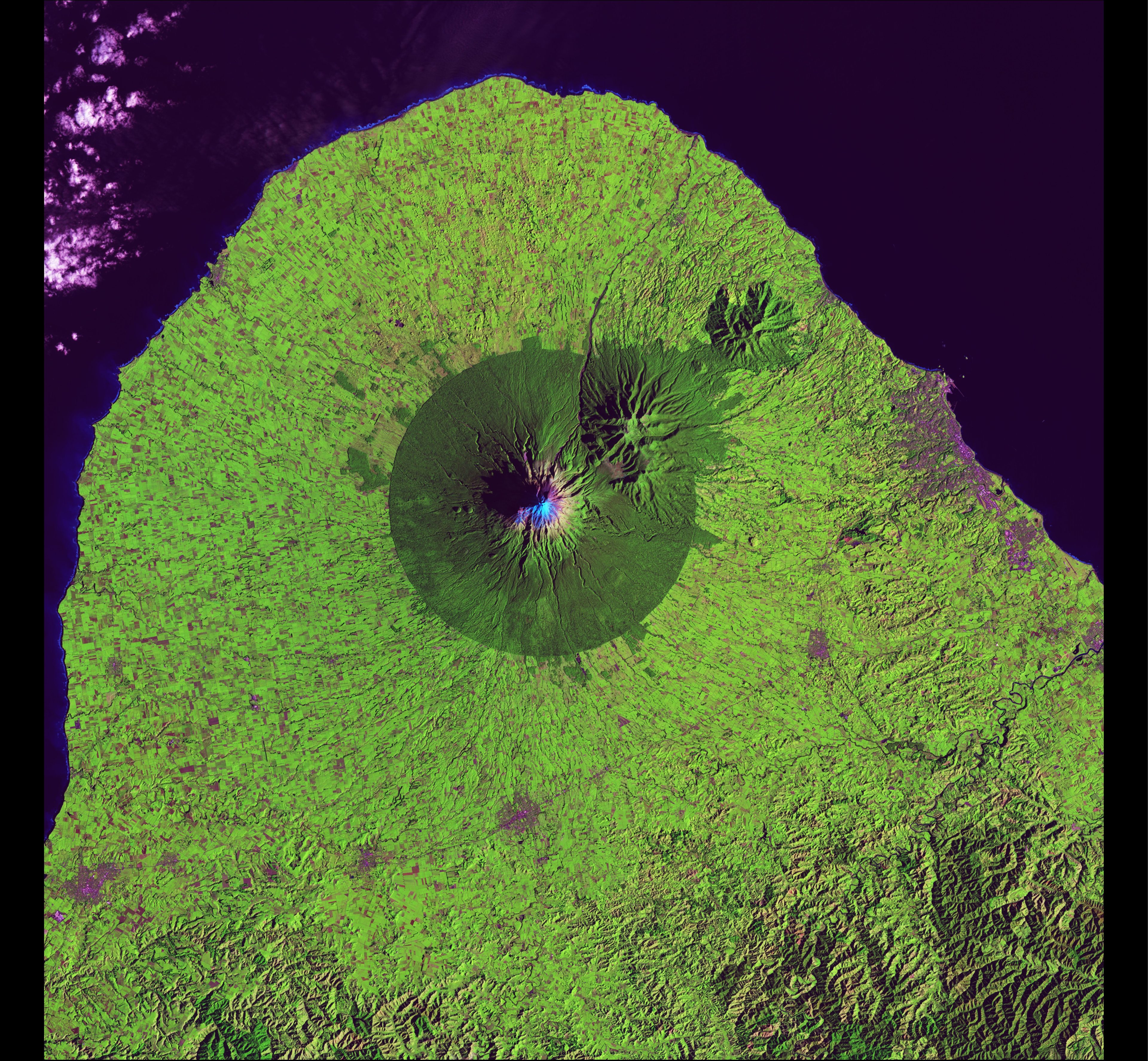 Mount Taranaki — New Zealand — Landsat 8