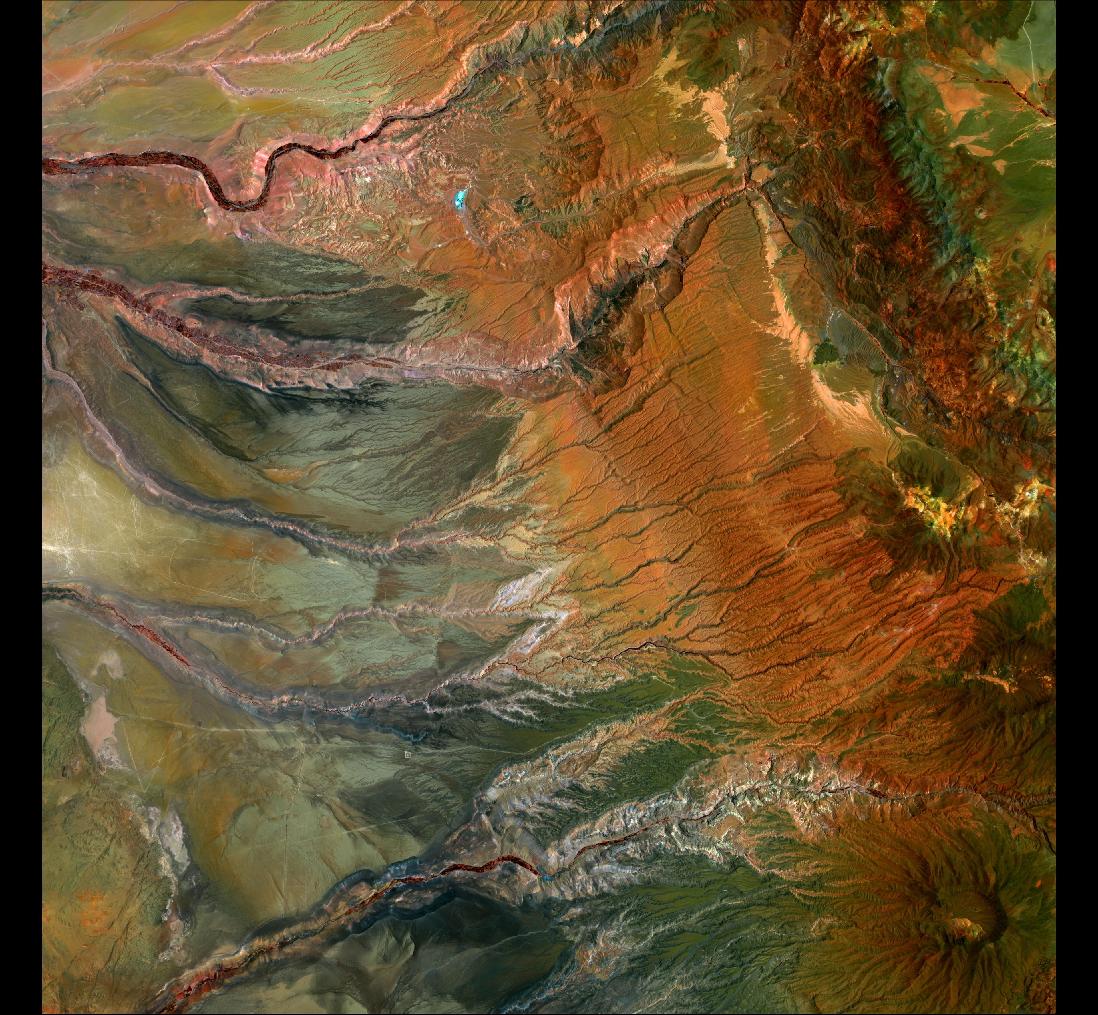 Moody Carvings — Chile — Landsat 8