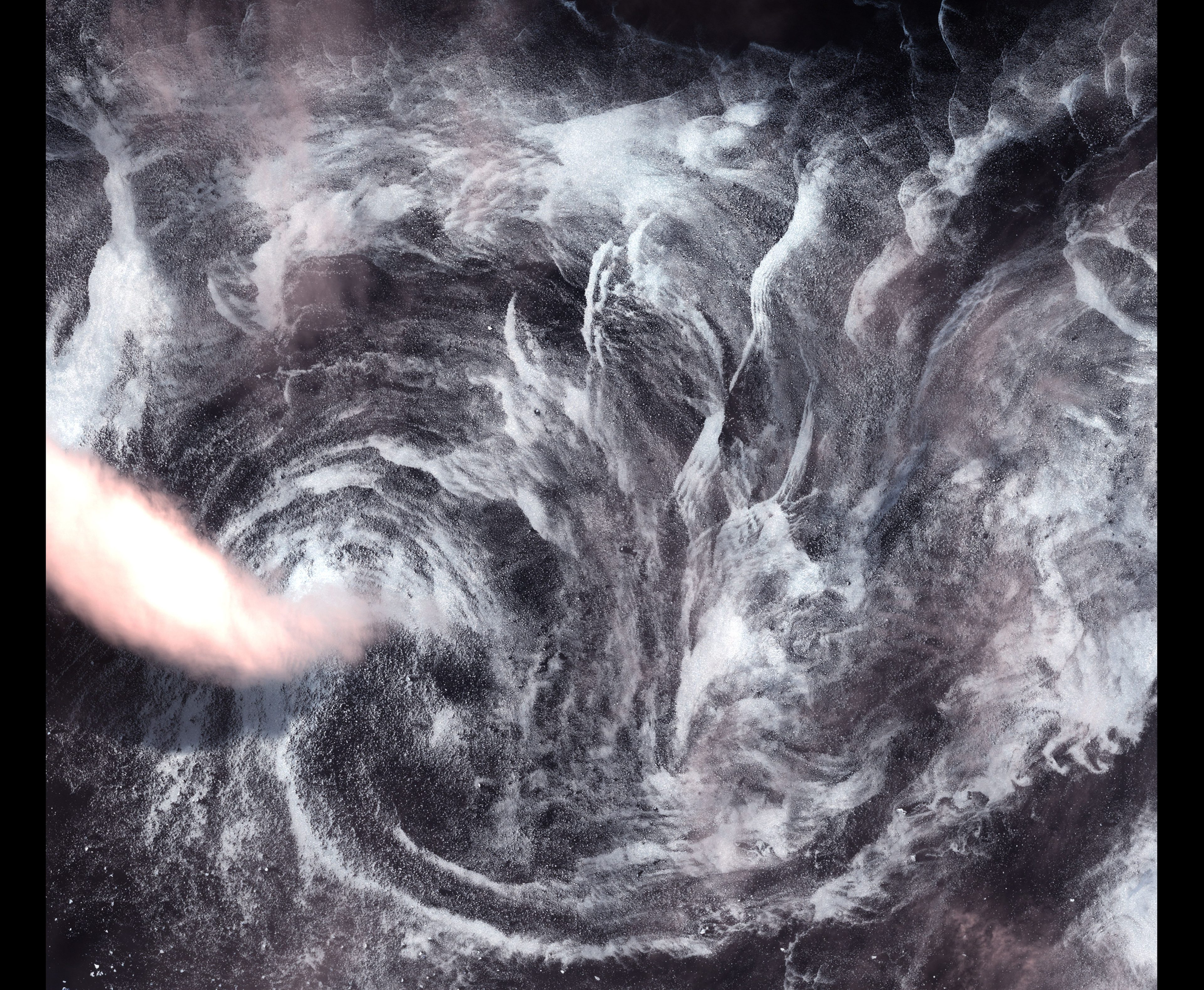 Whirlpool in the Air — Greenland — Landsat 7