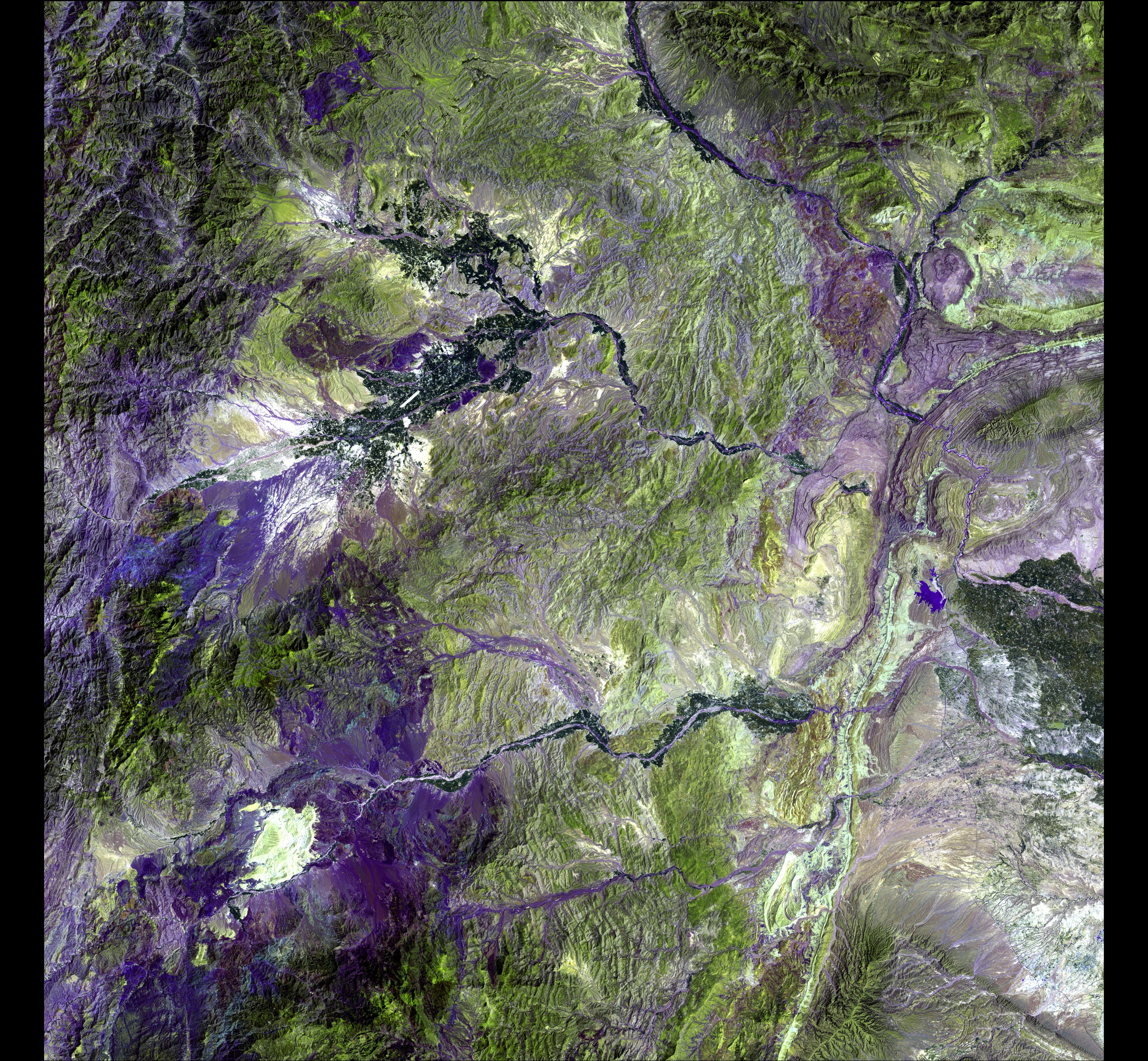 Waziristan Hills — Pakistan — Landsat 7