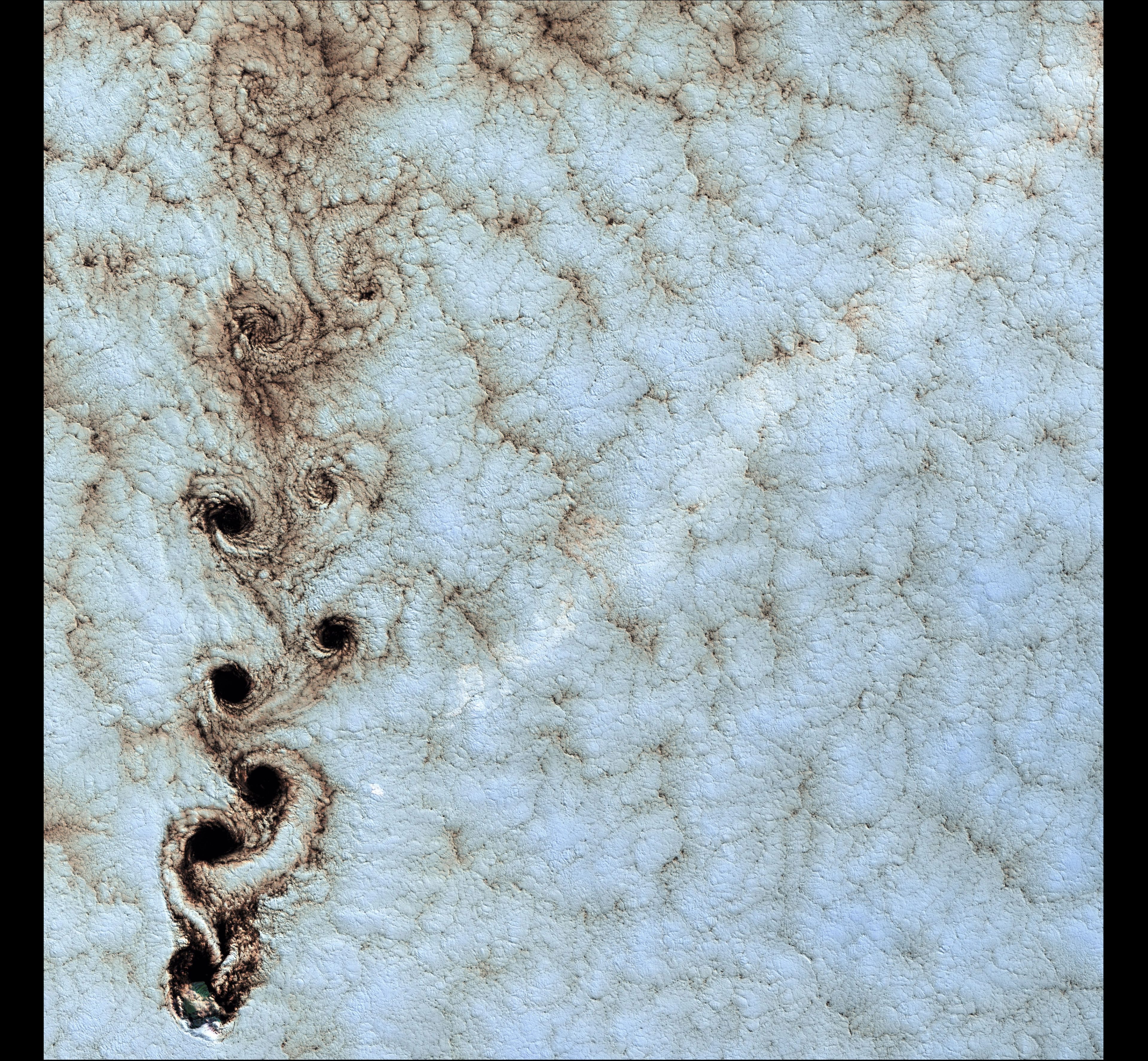 Karman Vortices — Landsat 7