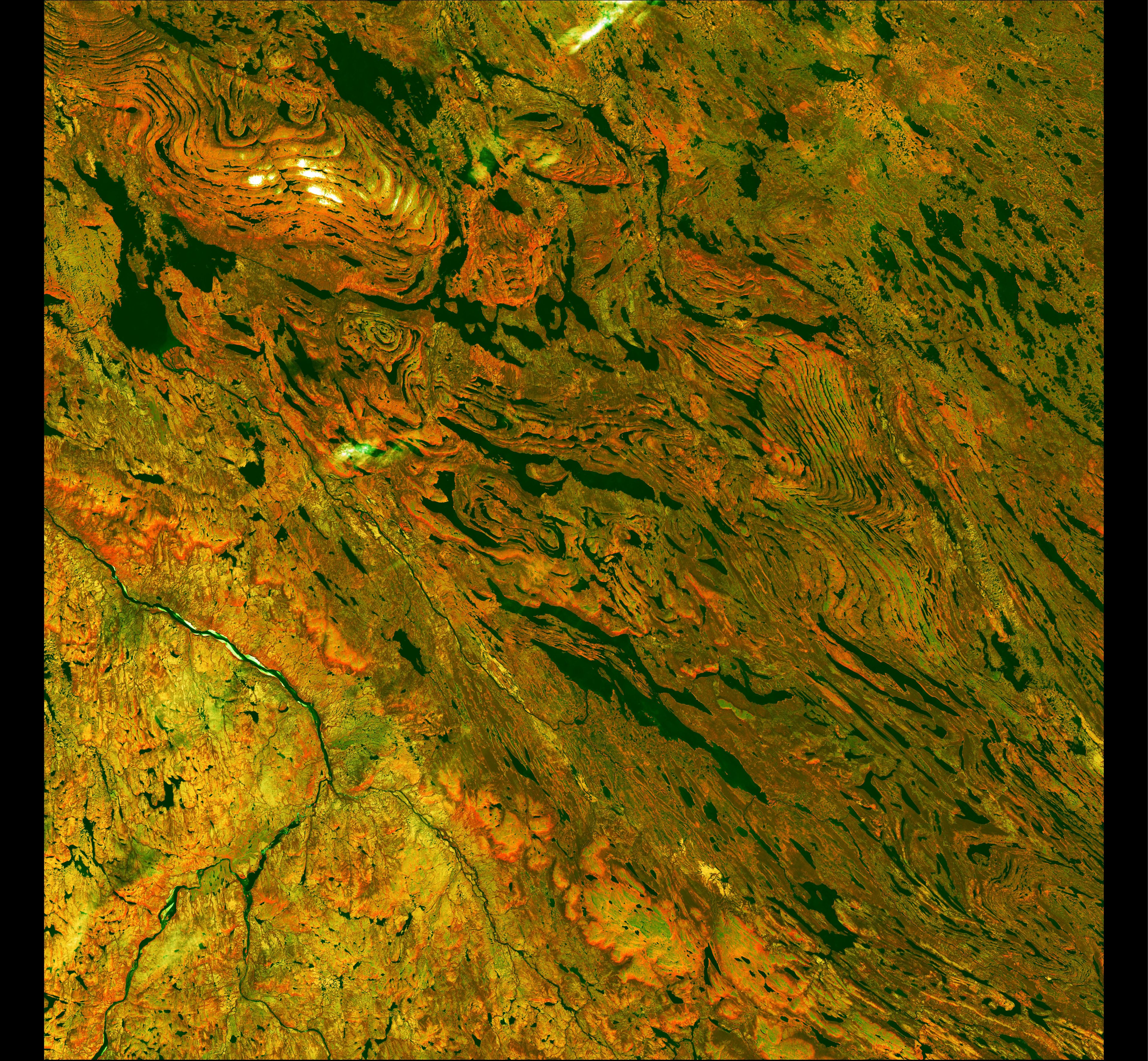 Rock Folding — Canada — Landsat 8