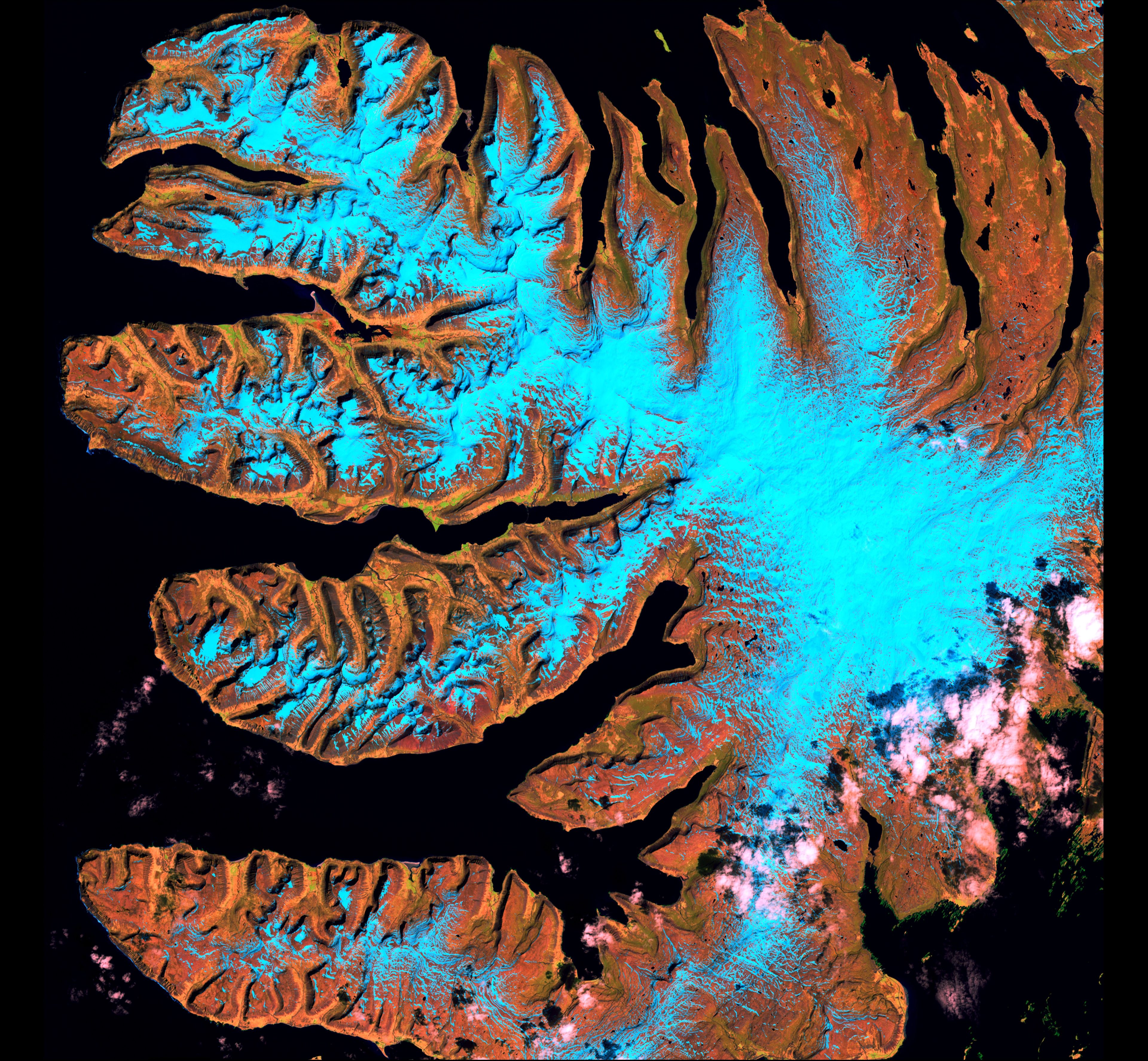 West Fjords — Iceland — Landsat 7