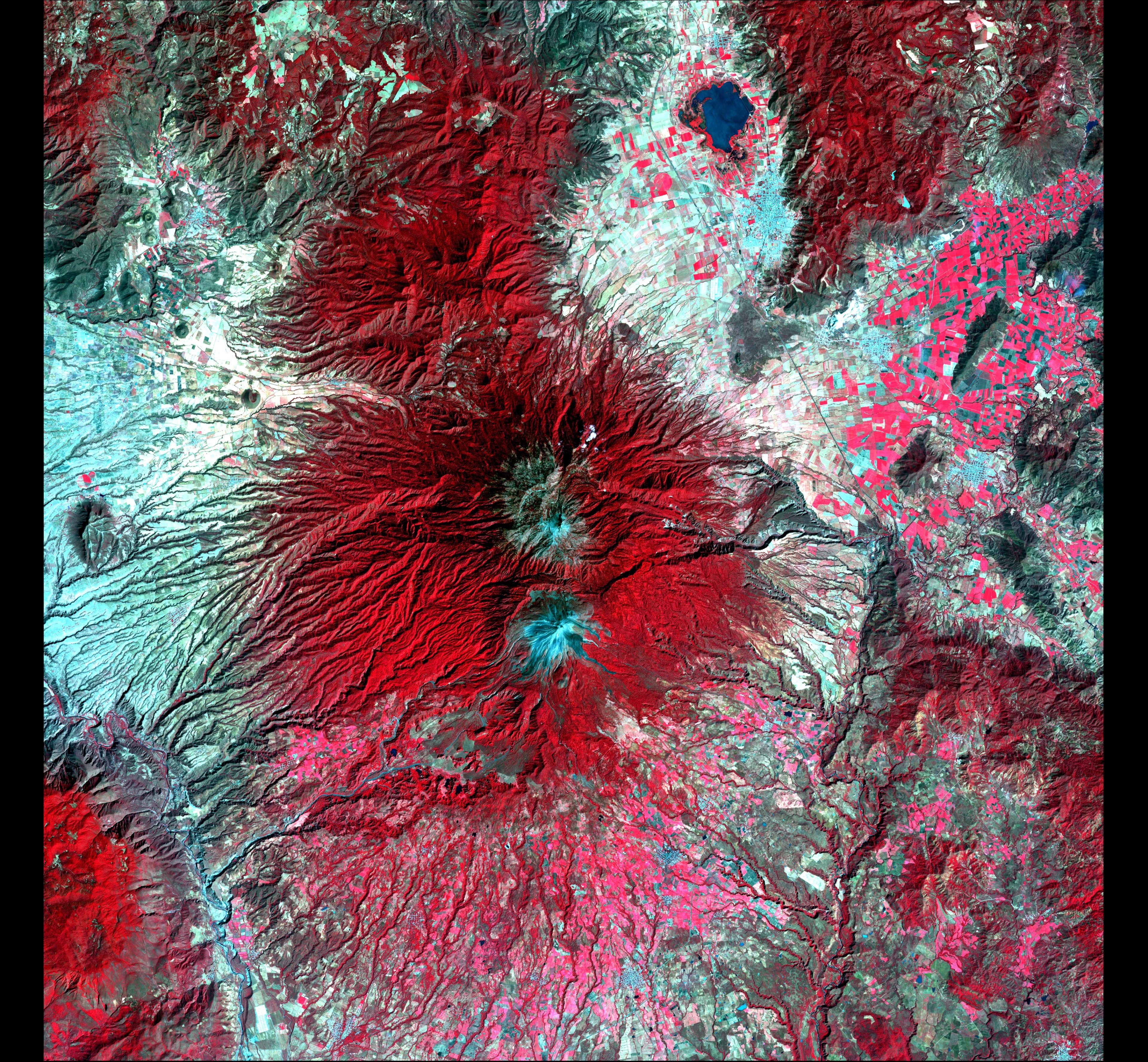 Colima Volcano — Mexico — ASTER