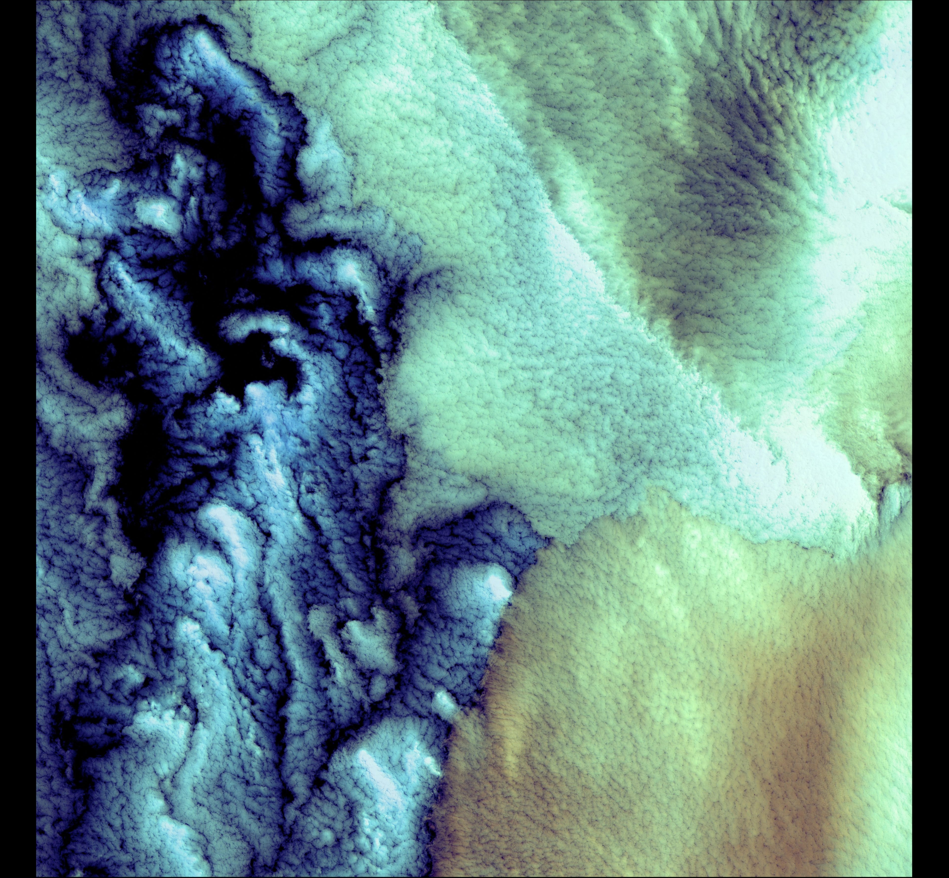 Aleutian Clouds — Alaska Region — Landsat 7