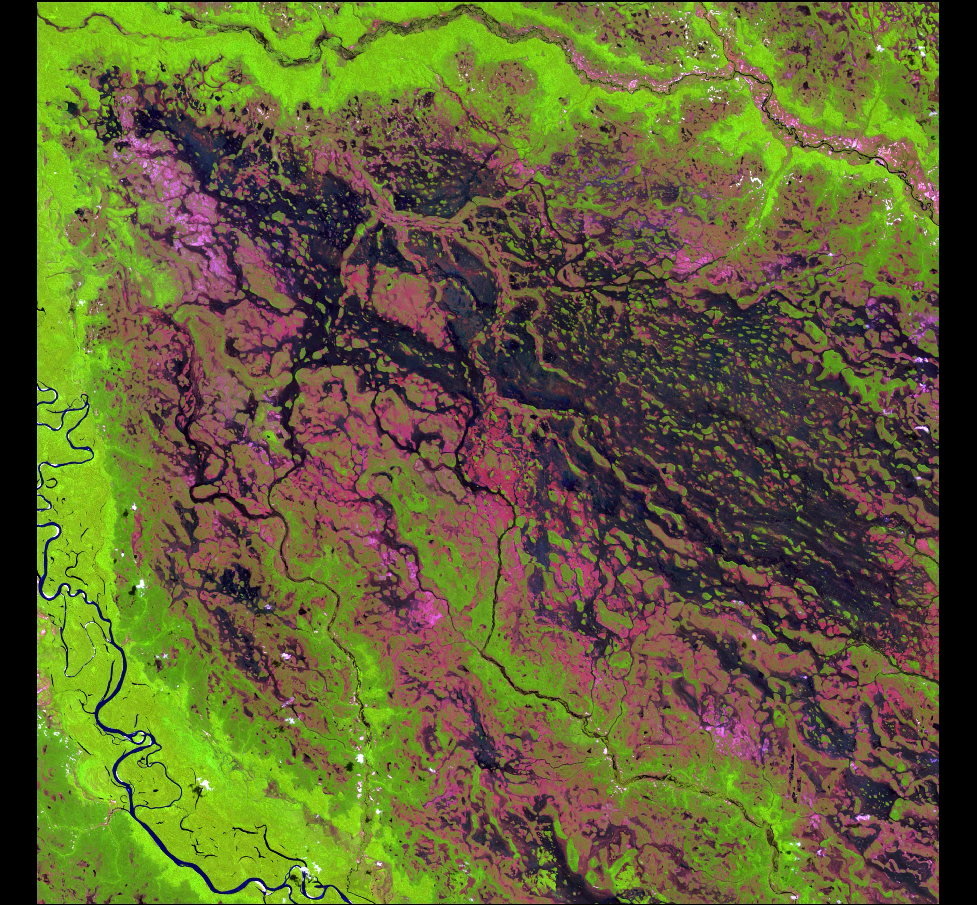 Demini River — Brazil — Landsat 7