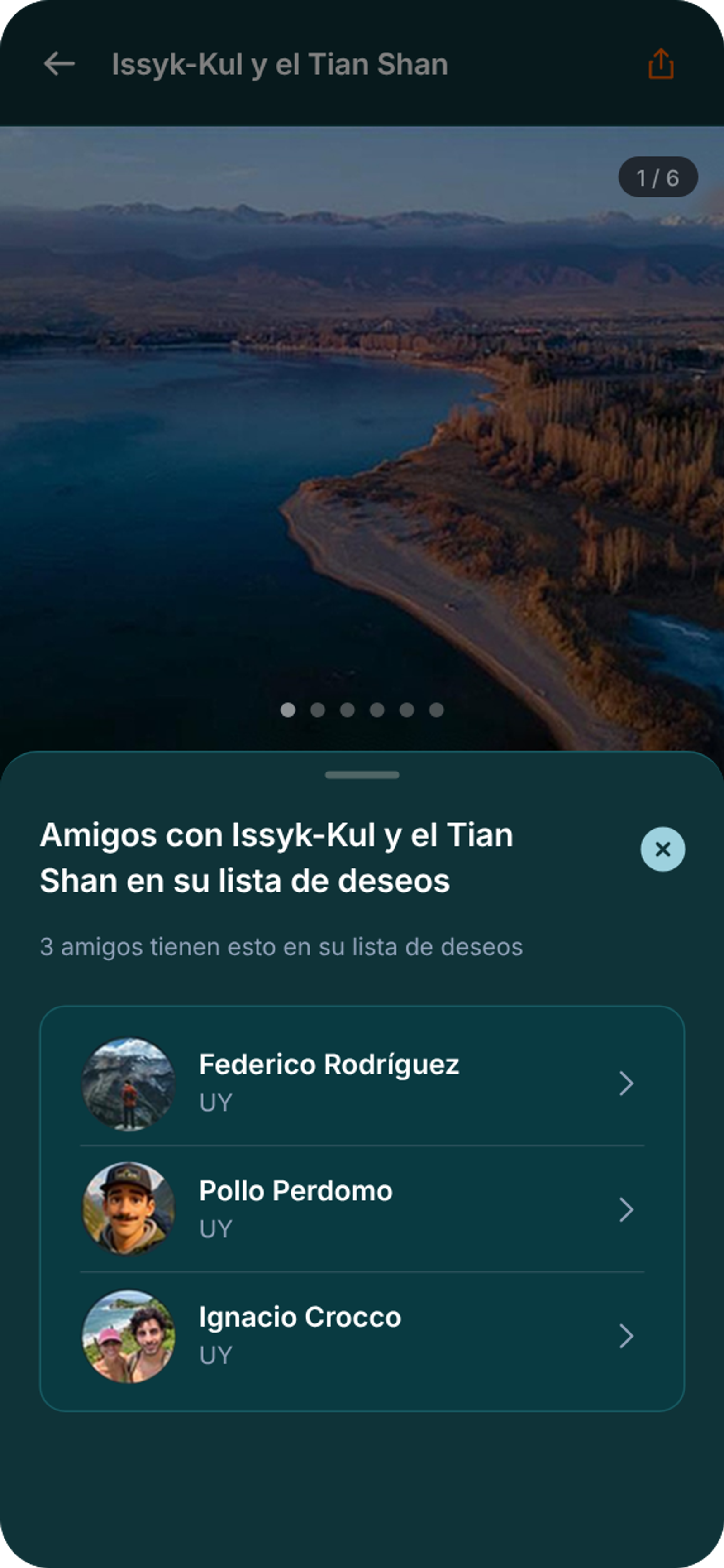 Outpass muestra los amigos que tienen Issyk-Kul y el Tian Shan en su lista de deseos.