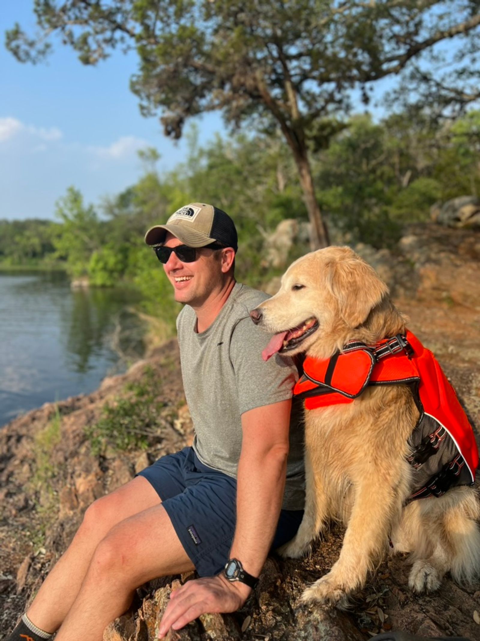 Matt and Corky on an adventure