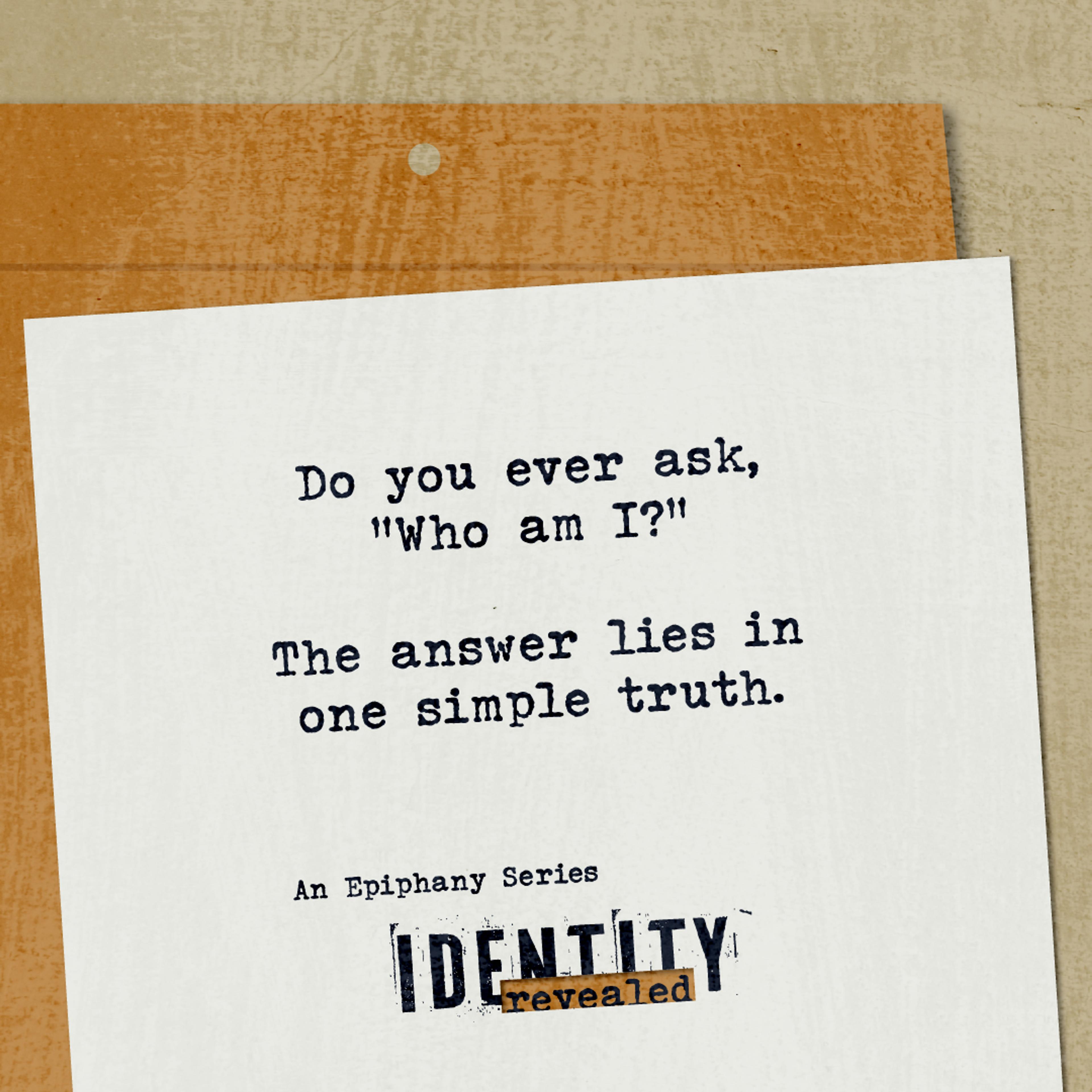 Cover art for the Epiphany series "Identity Revealed"