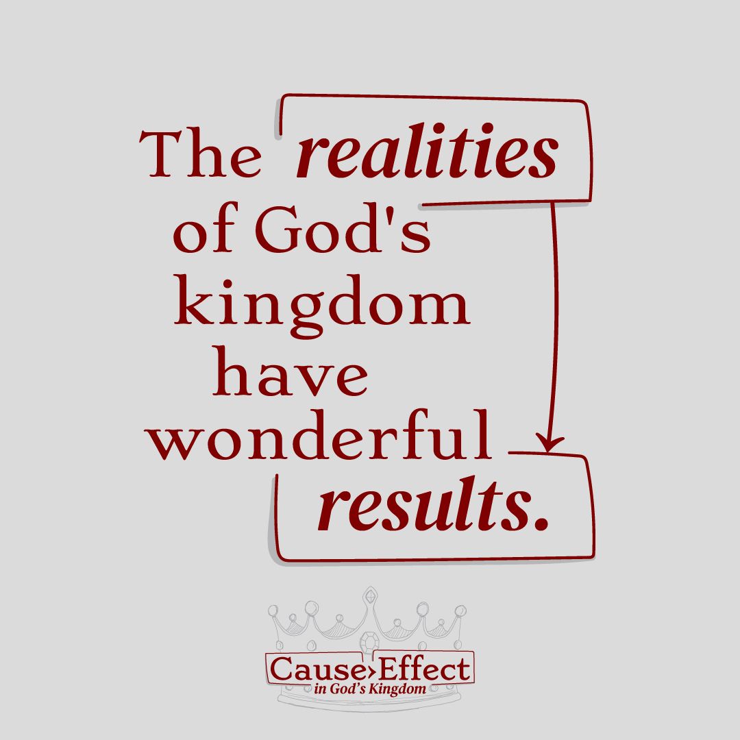 Artwork for the "Cause/Effect in God's Kingdom" worship series