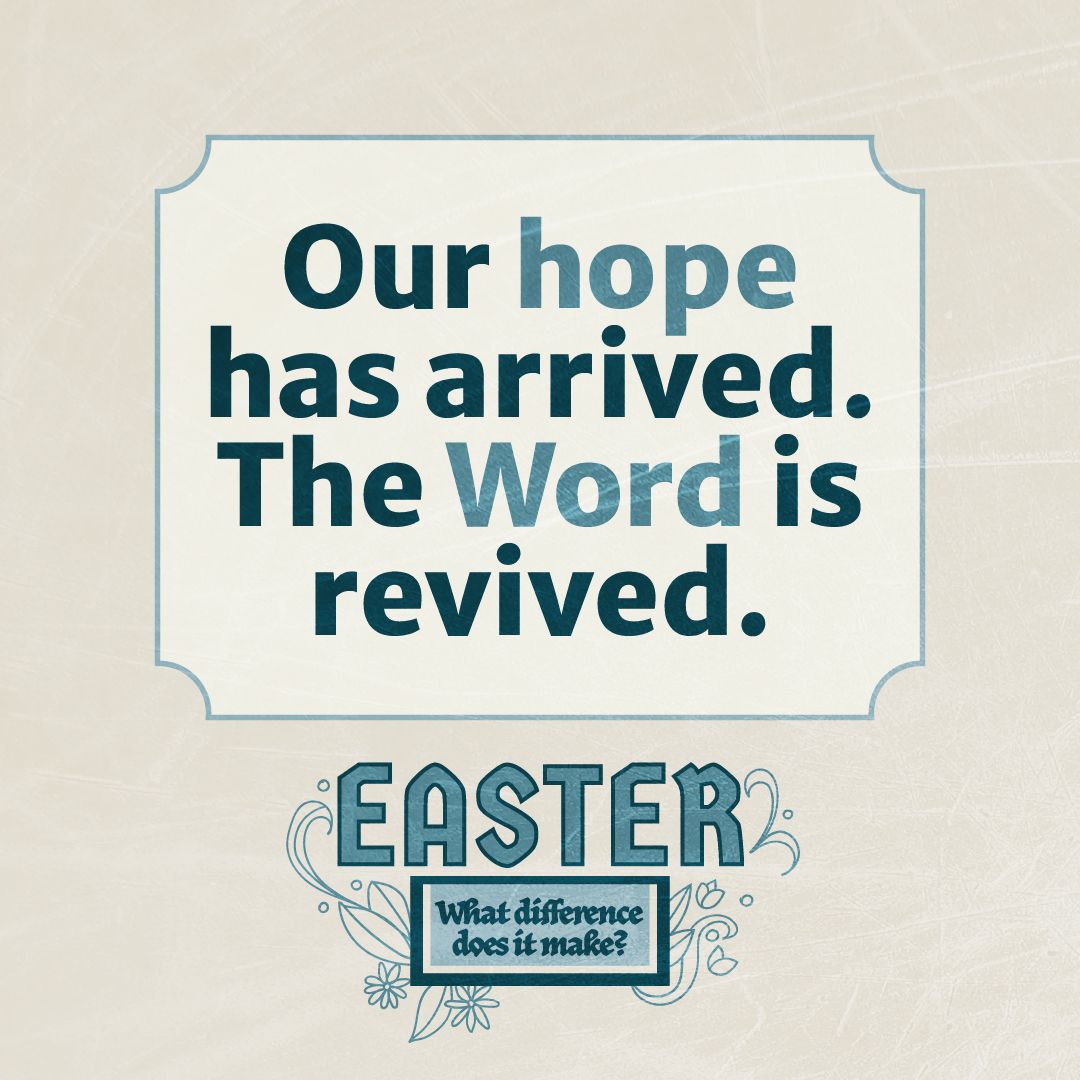 Artwork for the Easter series "What Difference Does it Make"