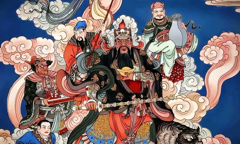 五路财神赐福 补财库迎祥运