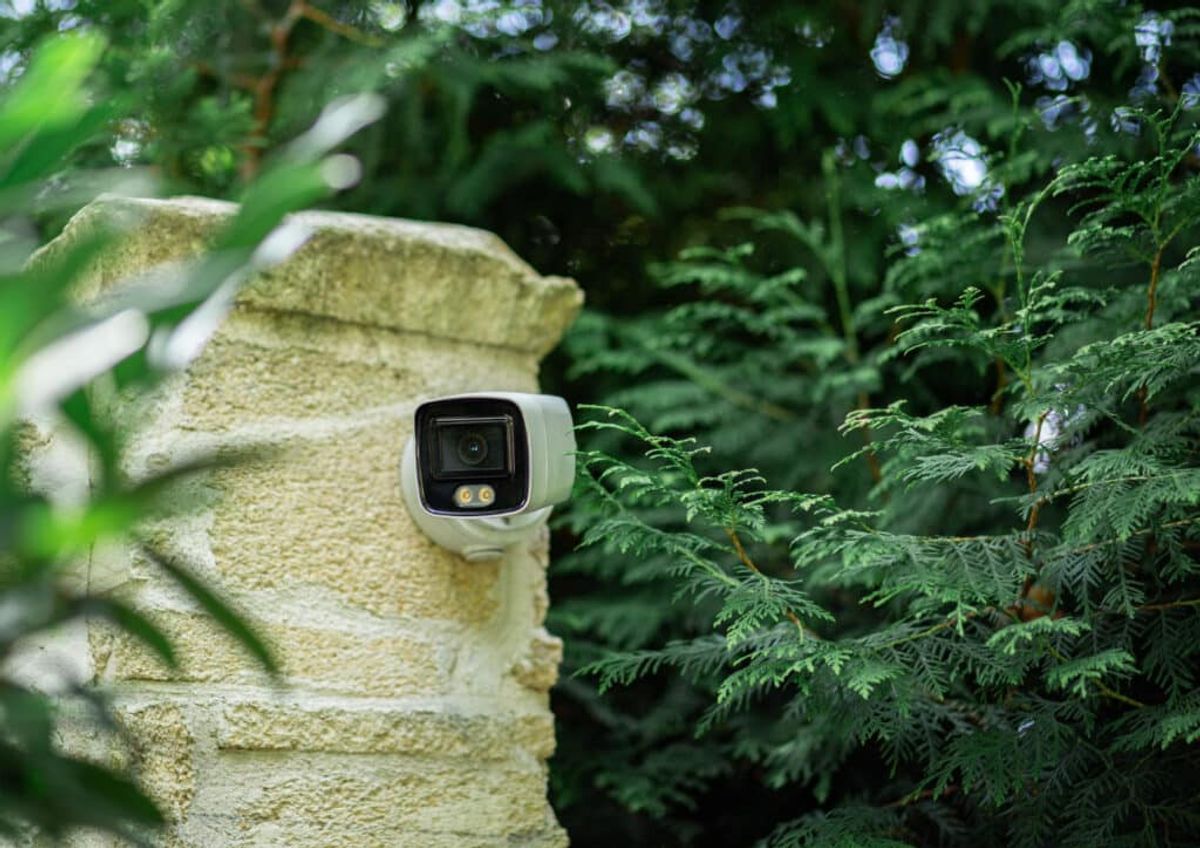 security camera protecting the campground