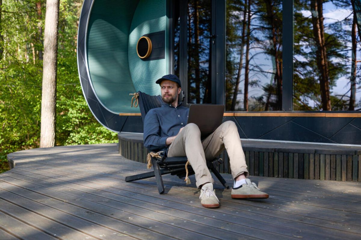 campground owner checking the promo codes for his campground 
