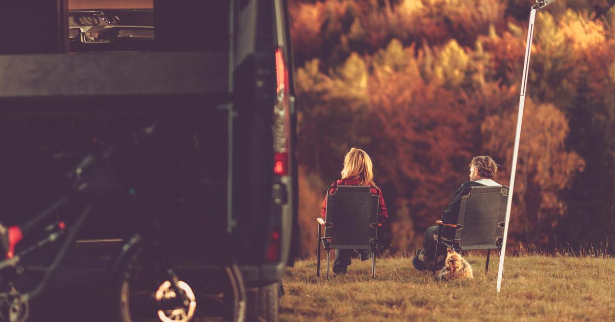 Couple in long-term campground