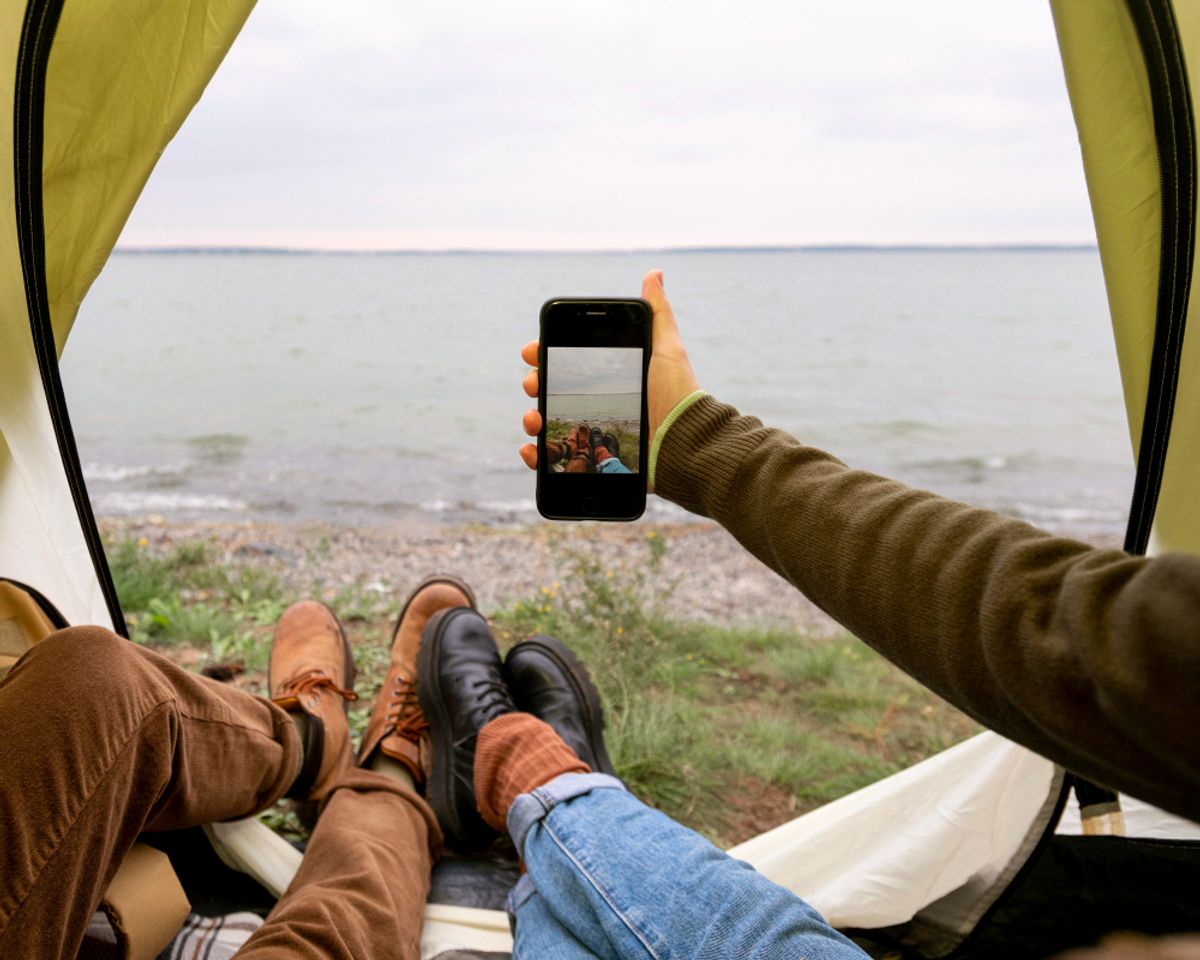people enhancing the social media marketing of their rv park