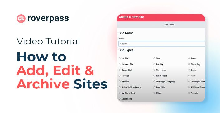 How to Add, Edit and Archive Sites
