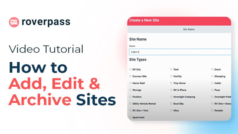 How to Add, Edit and Archive Sites