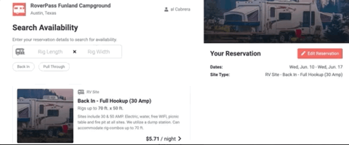 Campers Checkout