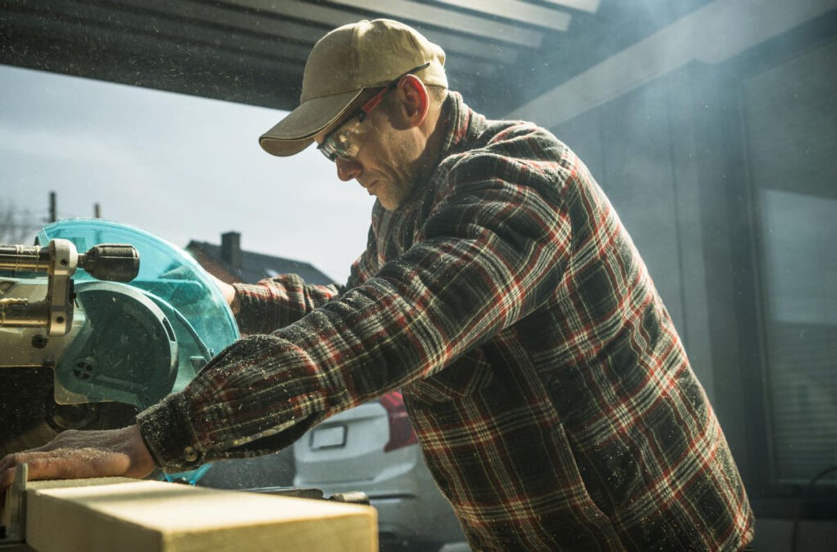 man remodeling the RV park he bought 