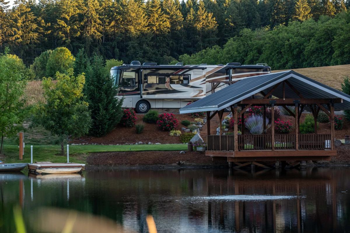 Extended-stay campground guests in Oregon