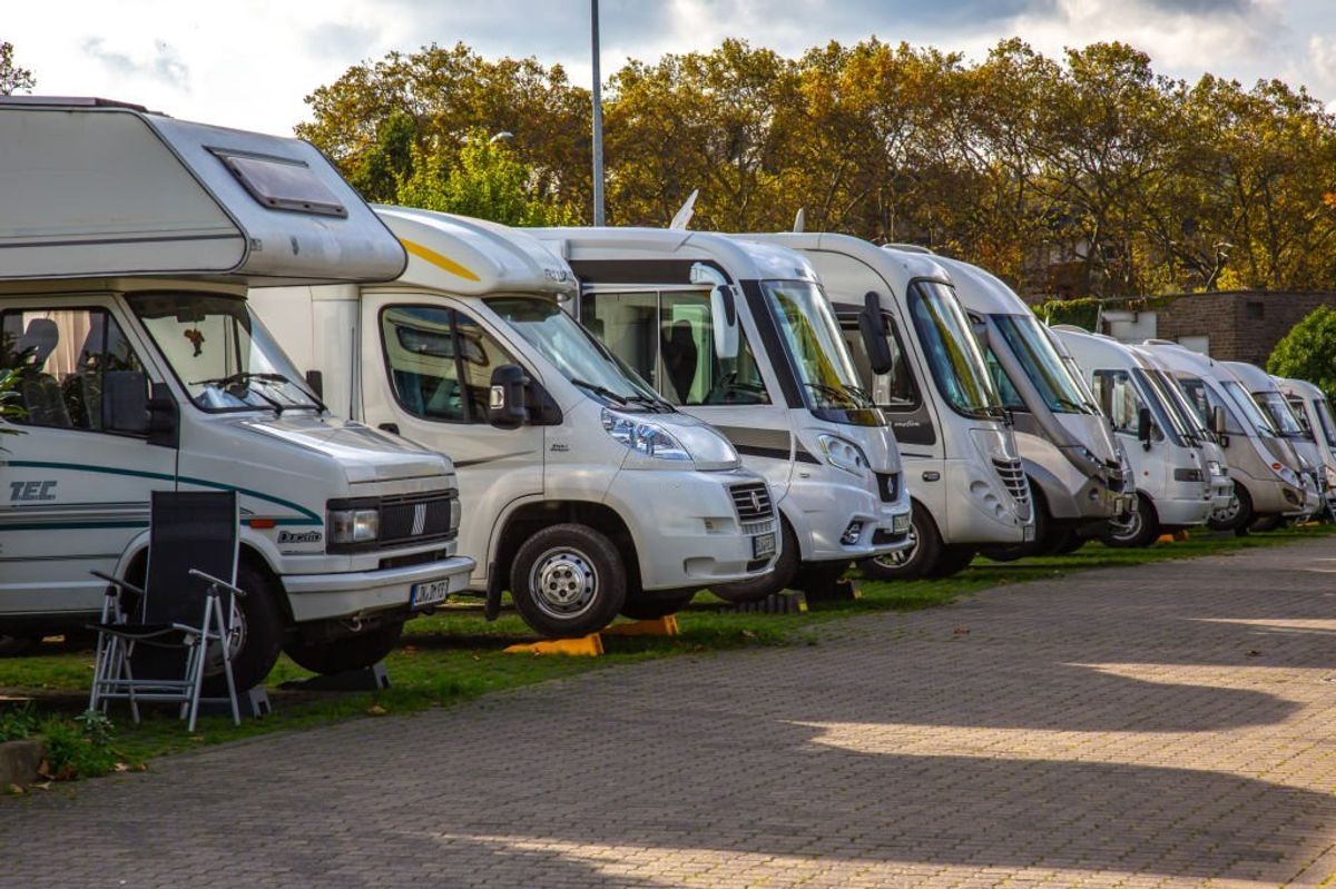 Fully-booked campground in the United States