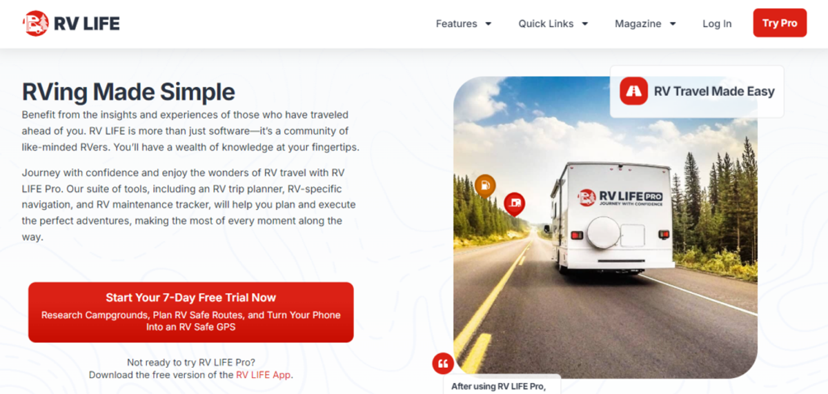 RV life image as one of the best directories to list your park in 