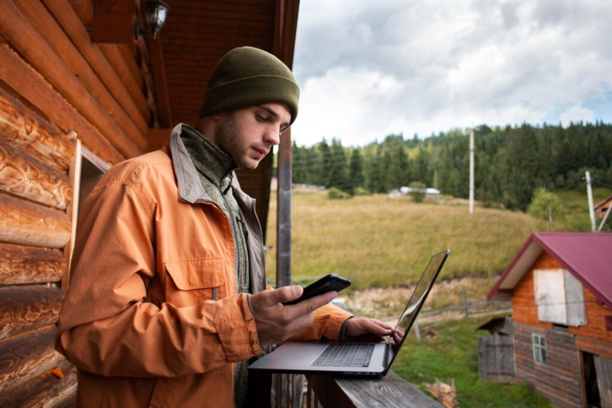 a person using roverpass crs inventory system solution for their RV park 