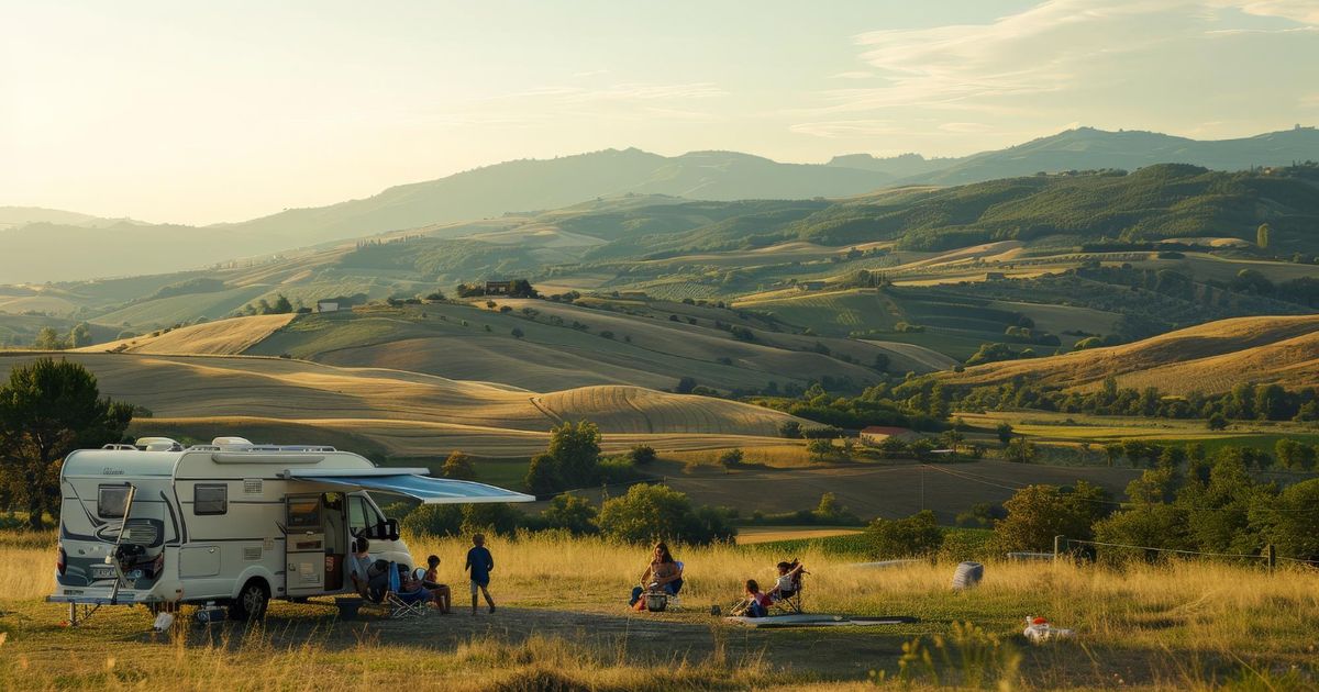 a camper van spot staying in a RV park using Reservation software