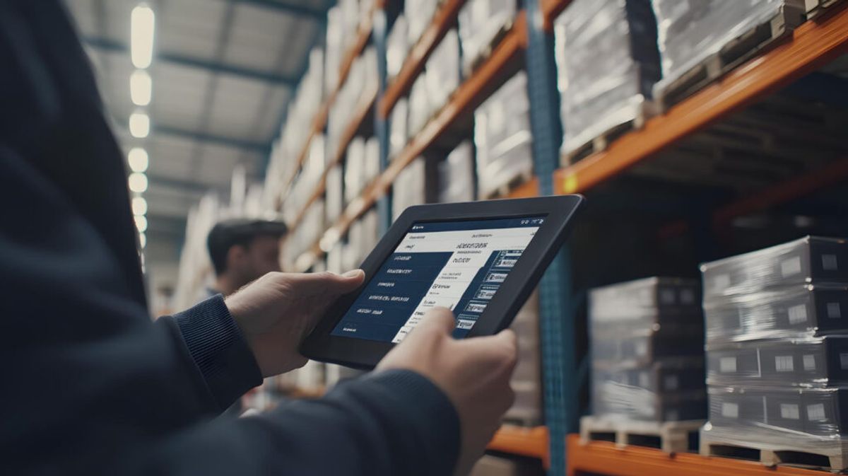 A person holding a new RV park inventory management system 