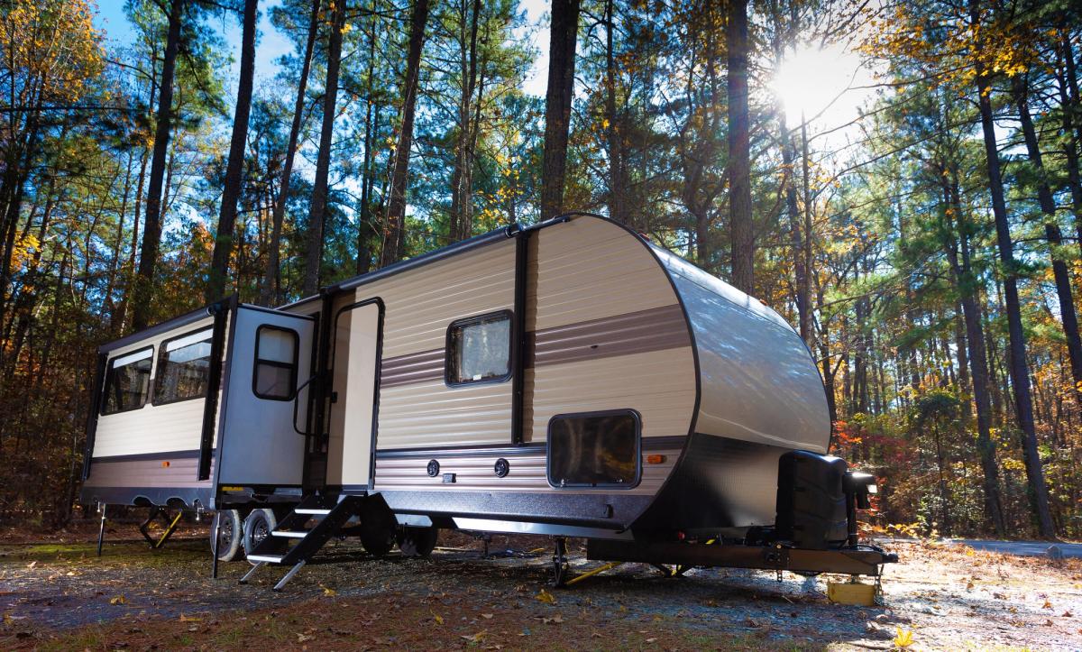 RV in campgrund in North Carolina