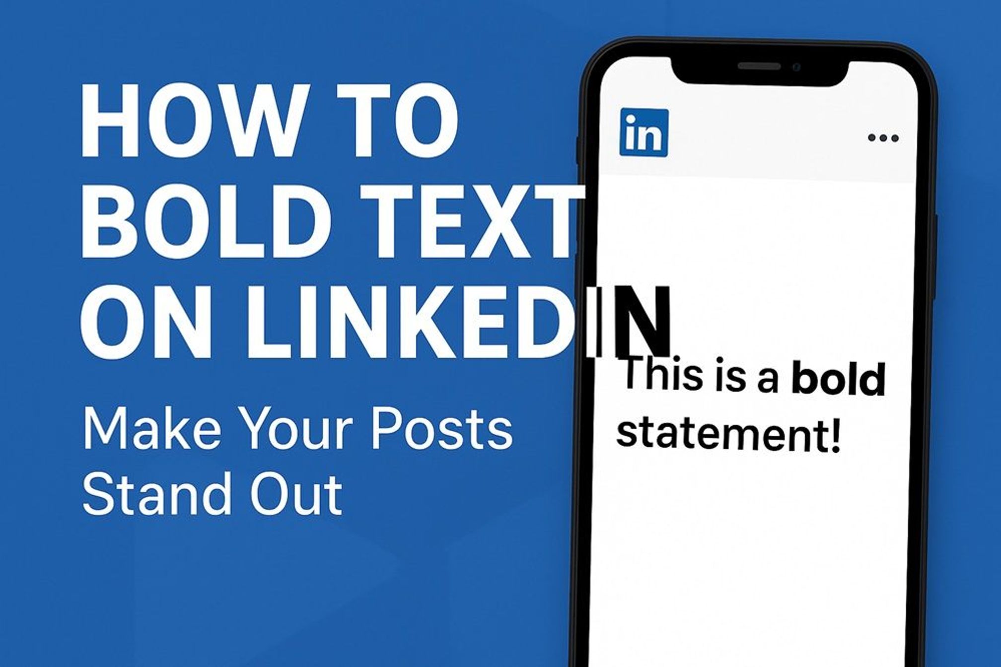 how to bold text on linkedin