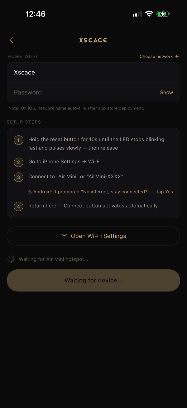 Automatic Setup