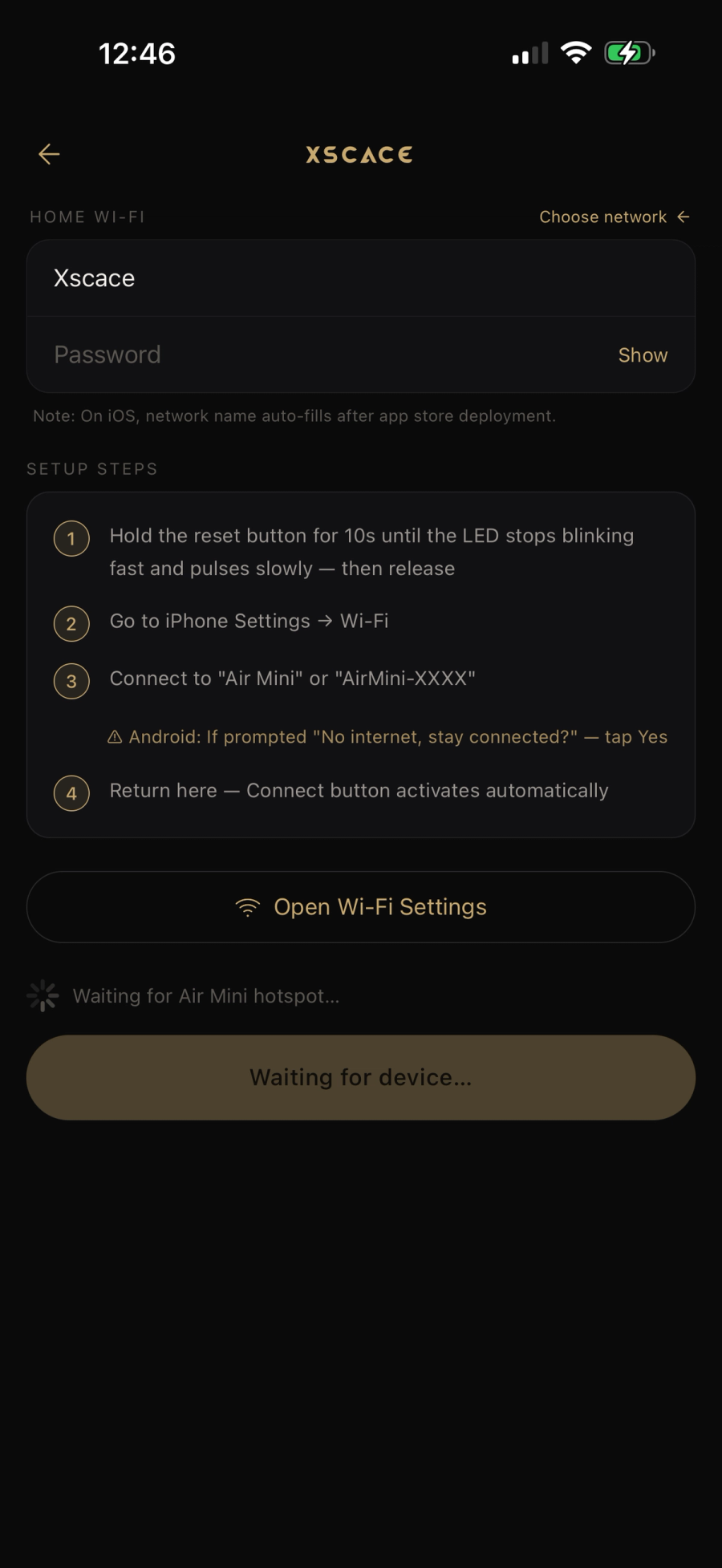 Automatic Setup