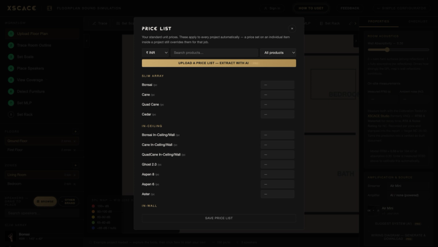 Price Lists in Twelve Currencies